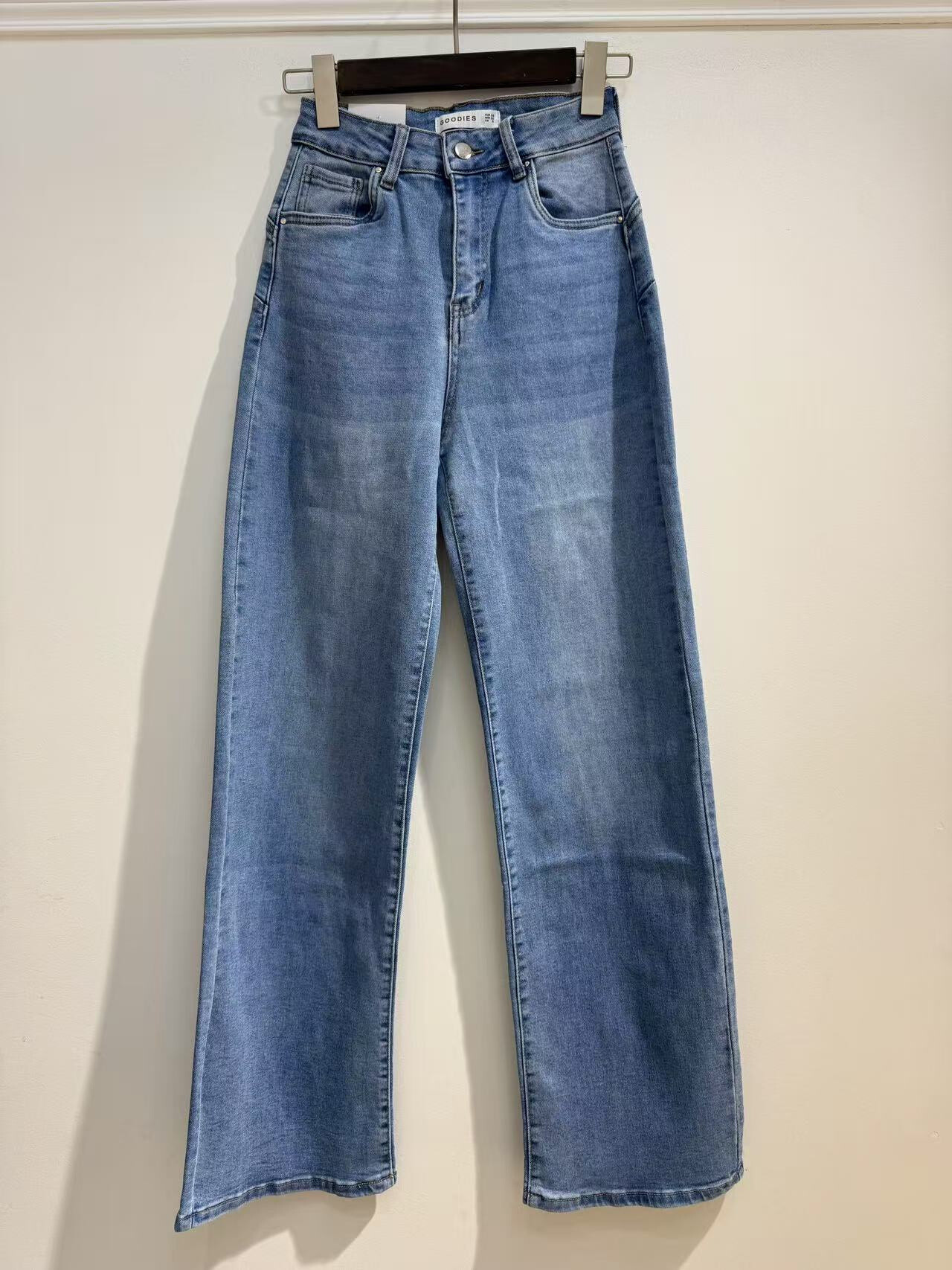 Wholesaler Goodies - Jean Wide Leg Stretch Push Up