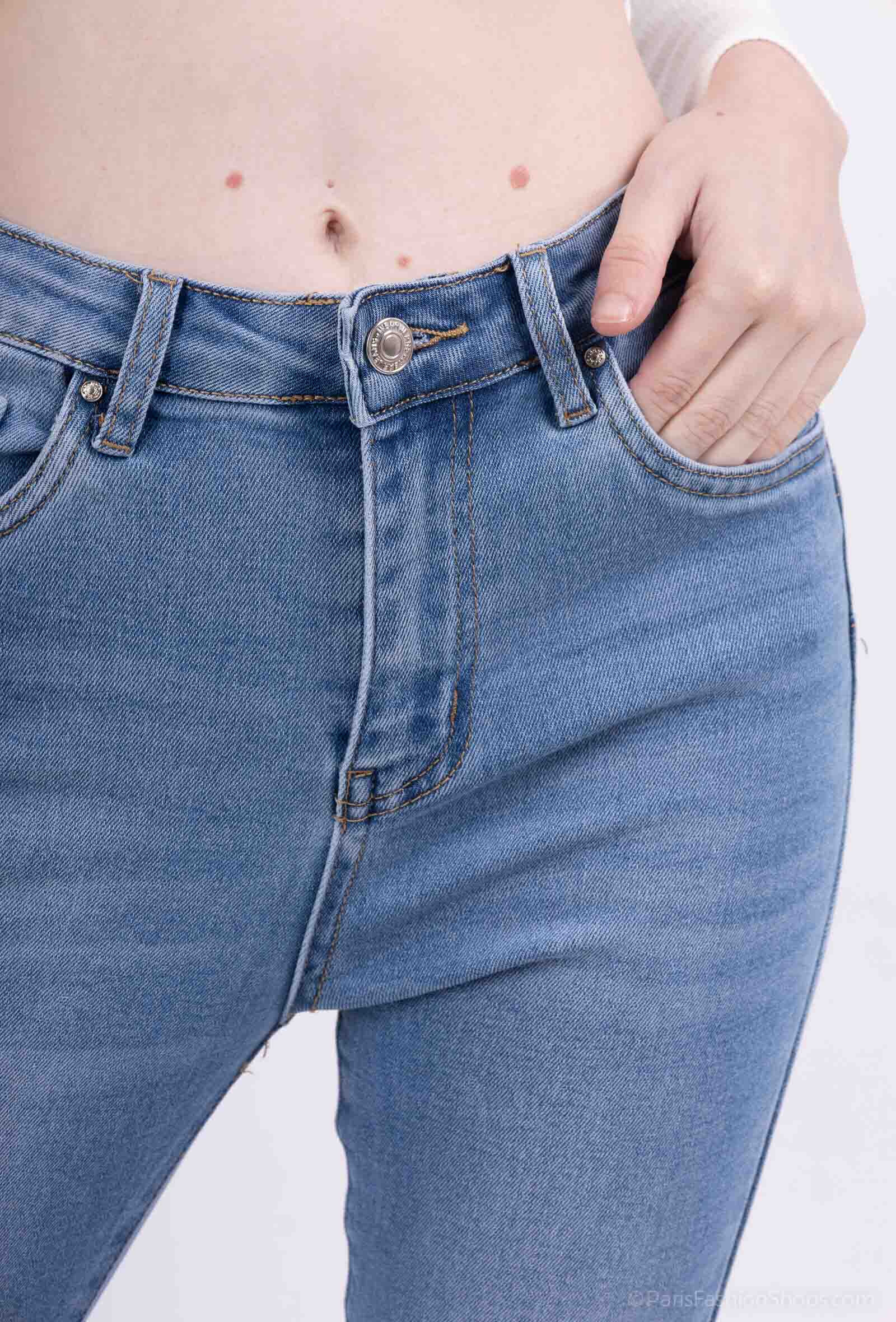 Wholesaler Goodies - Jean skinny bleu délavé stretch push up
