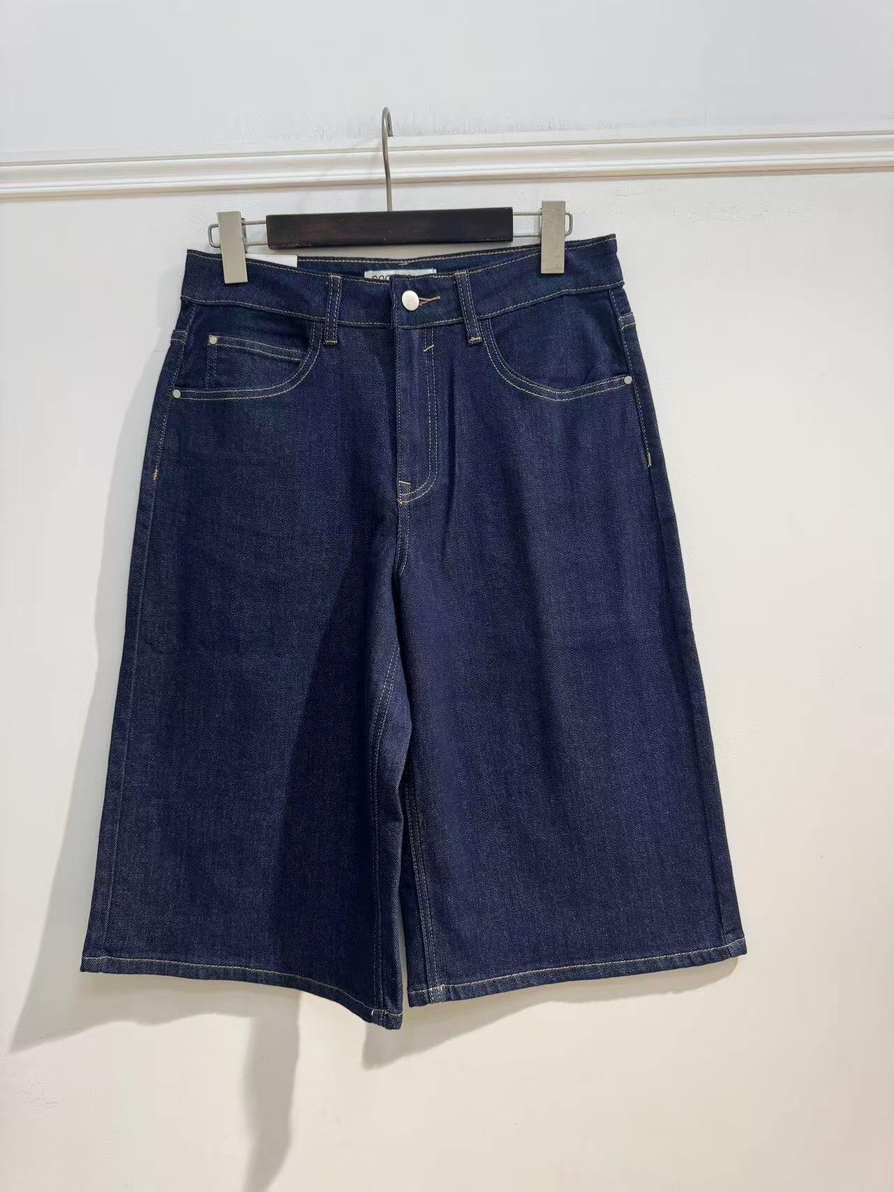 Wholesaler Goodies - Wide Raw Denim Bermuda Shorts