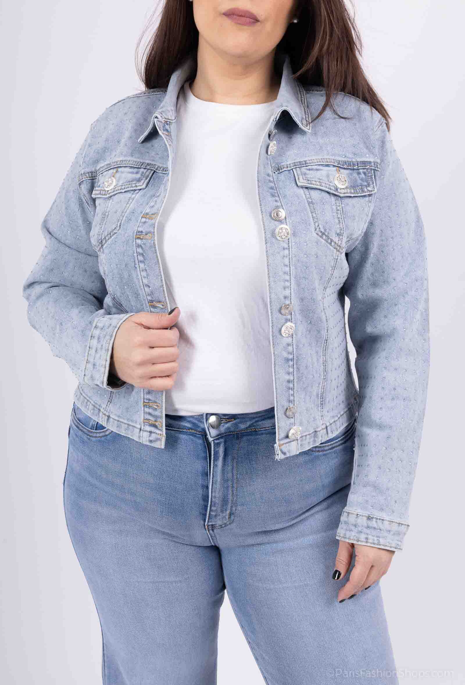 Wholesaler Goodies - Veste en jean Strass