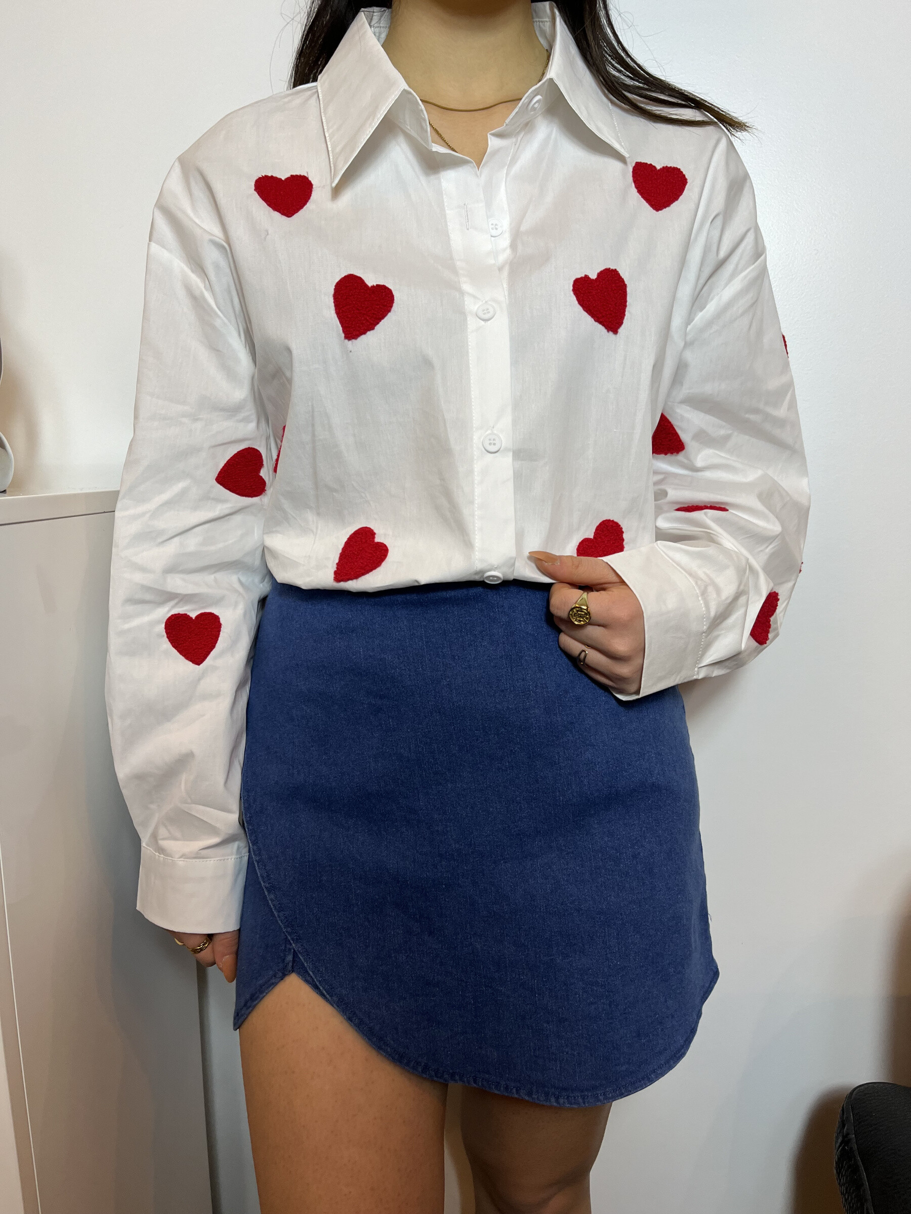 Wholesaler Graciela Paris - Cotton shirt with hearts