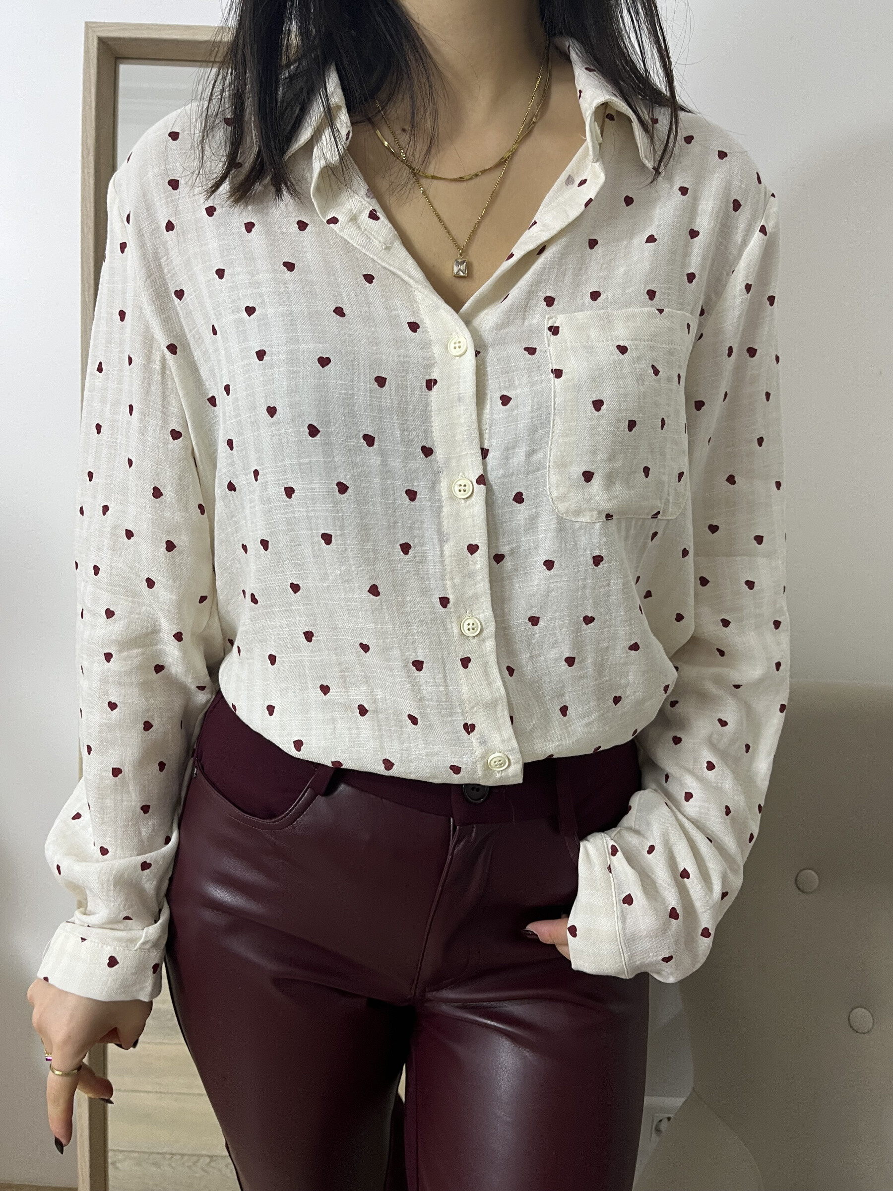Wholesaler Graciela Paris - Heart printed cotton shirt