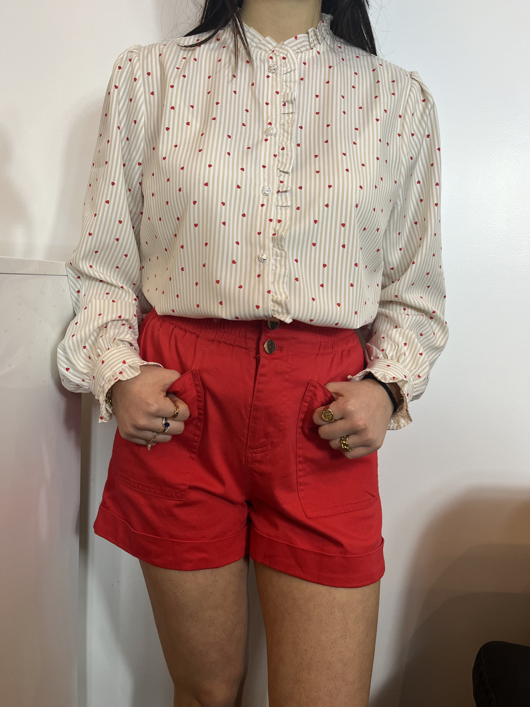 Wholesaler Graciela Paris - Striking shirt with heart print