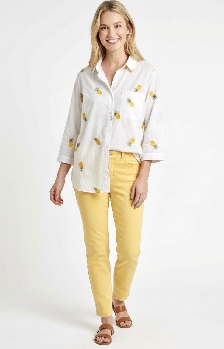 Mayorista Graciela Paris - Camisa con estampado de piña