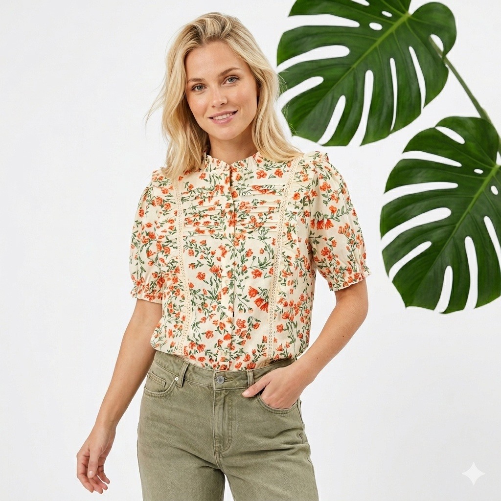 Mayorista Graciela Paris - Blusa estampada de flores