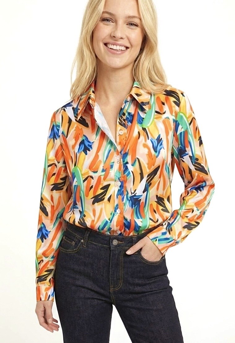Mayorista Graciela Paris - Camisa estampado abstracto