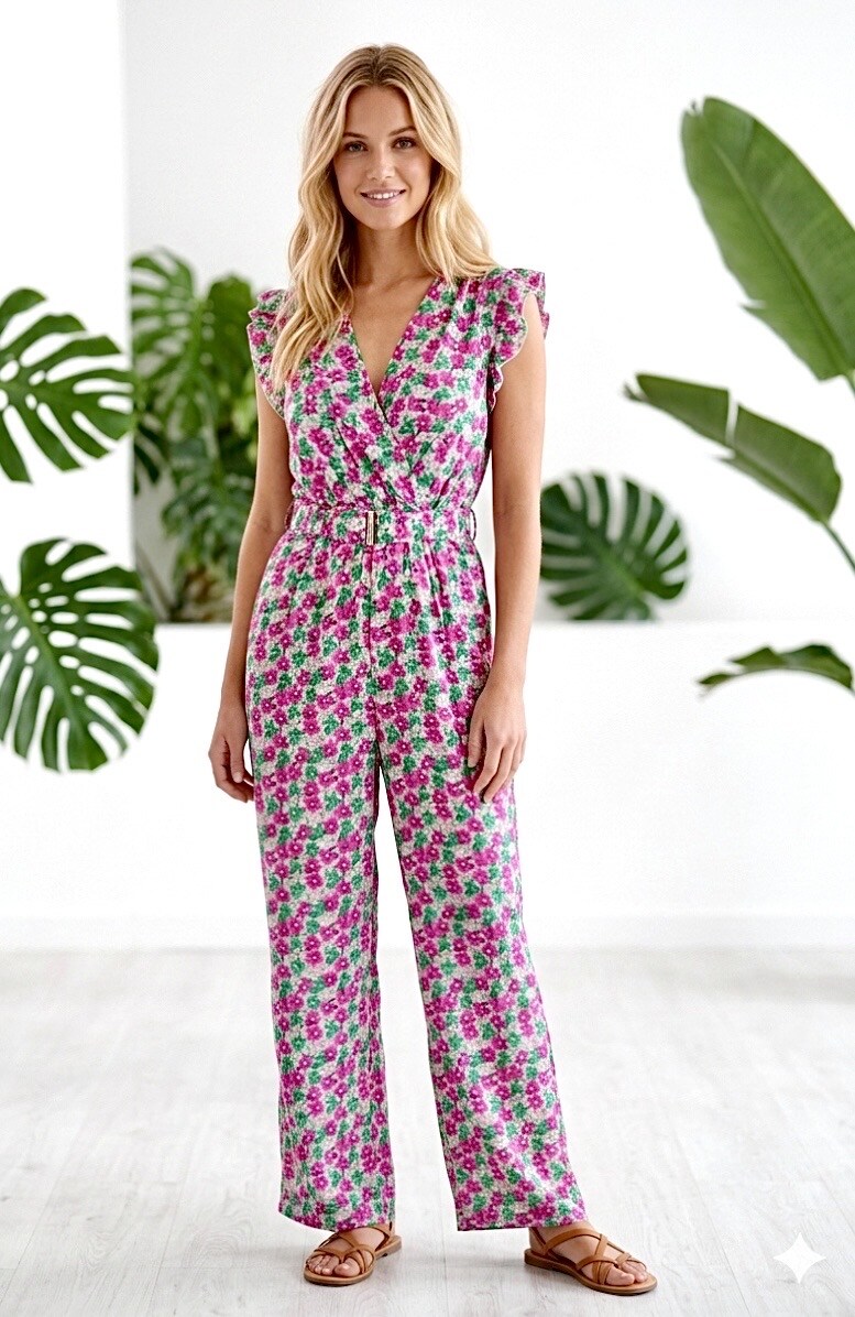 Grossiste Graciela Paris - Combinaison légère en viscose imprimé Liberty