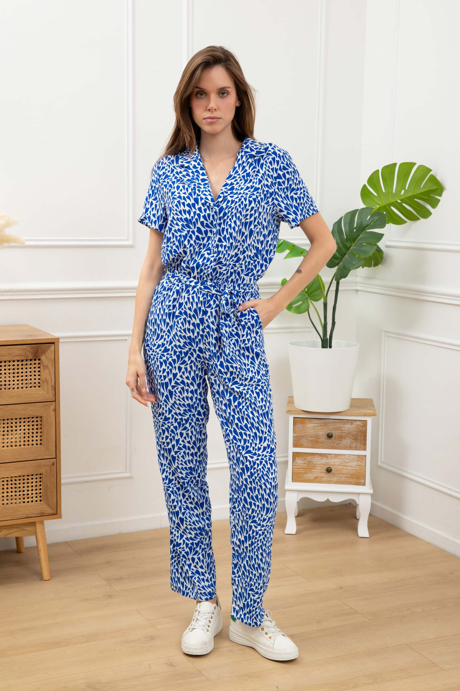 Wholesaler Graciela Paris - Heart print jumpsuit