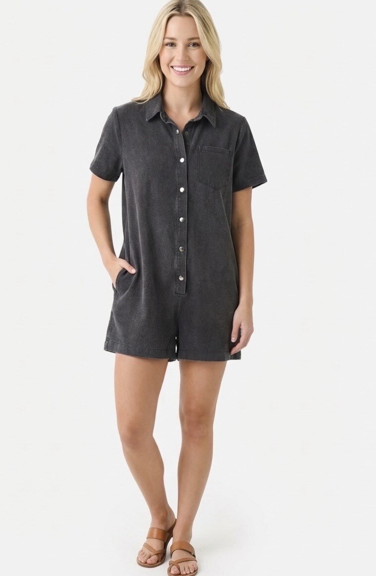 Grossista Graciela Paris - Tuta corta in denim, ampia