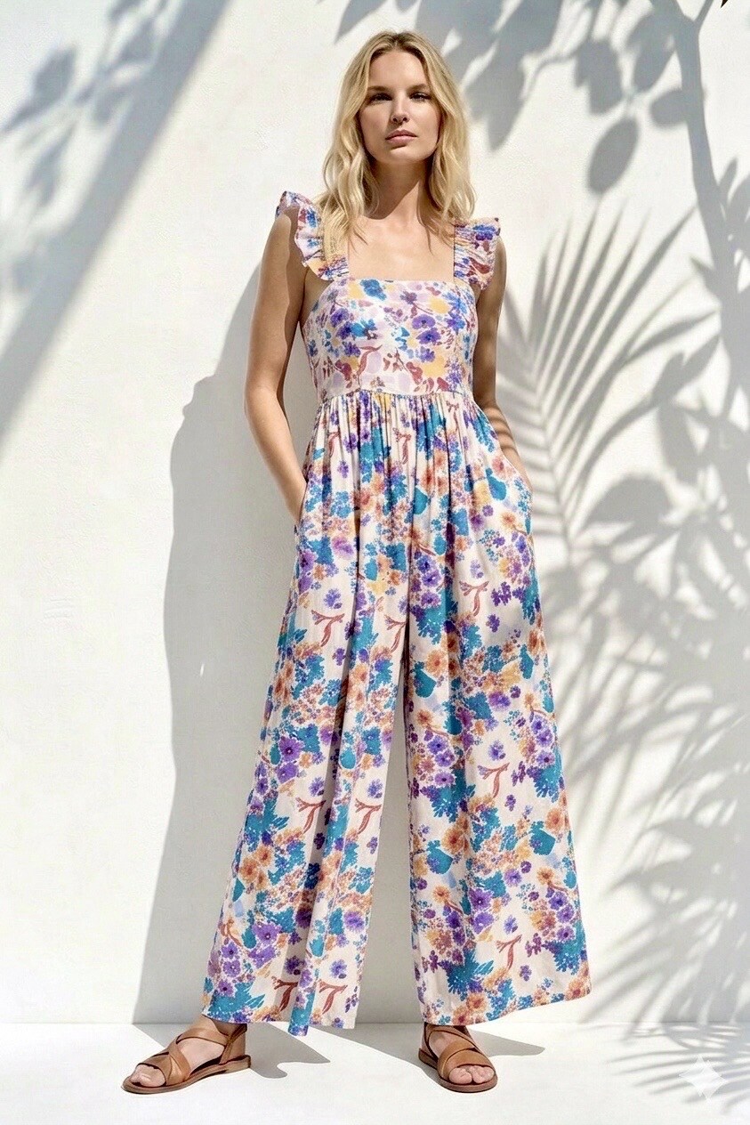 Mayorista Graciela Paris - Combinación de estampado de flores