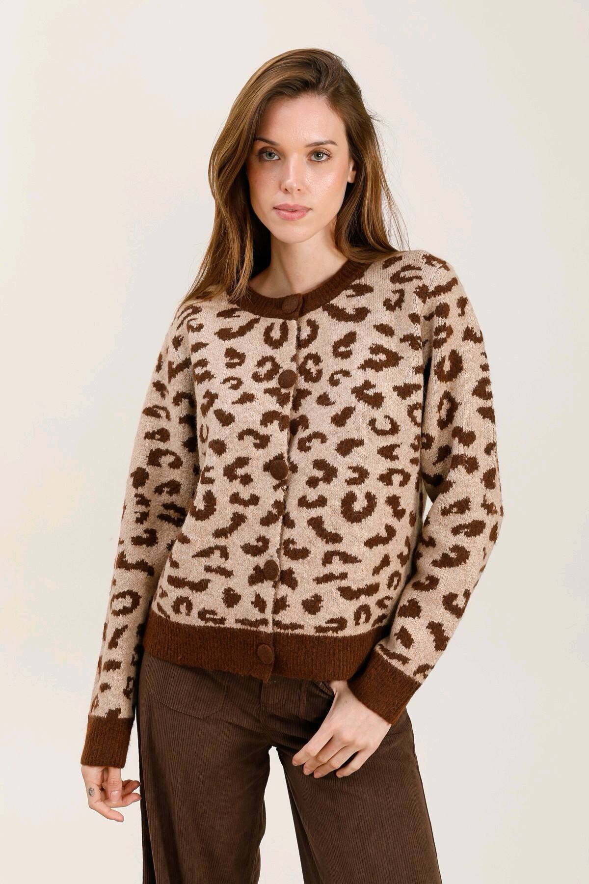 Grossista Graciela Paris - Cardigan a stampa leopardata