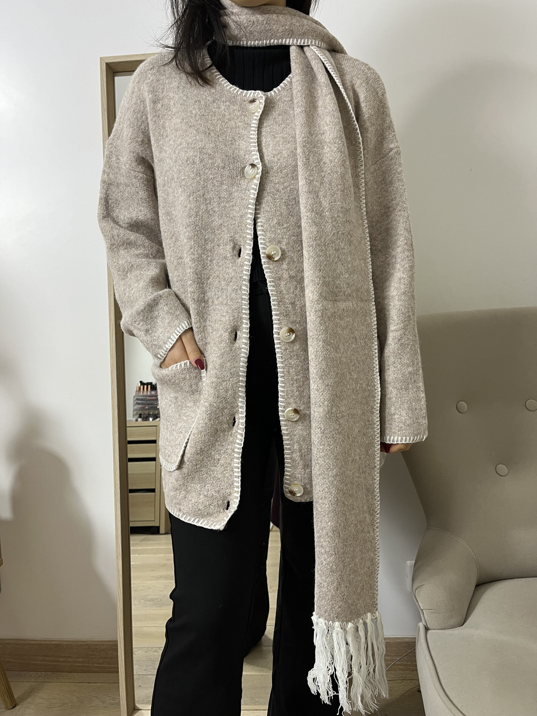 Großhändler Graciela Paris - Set aus Mantel und Schal