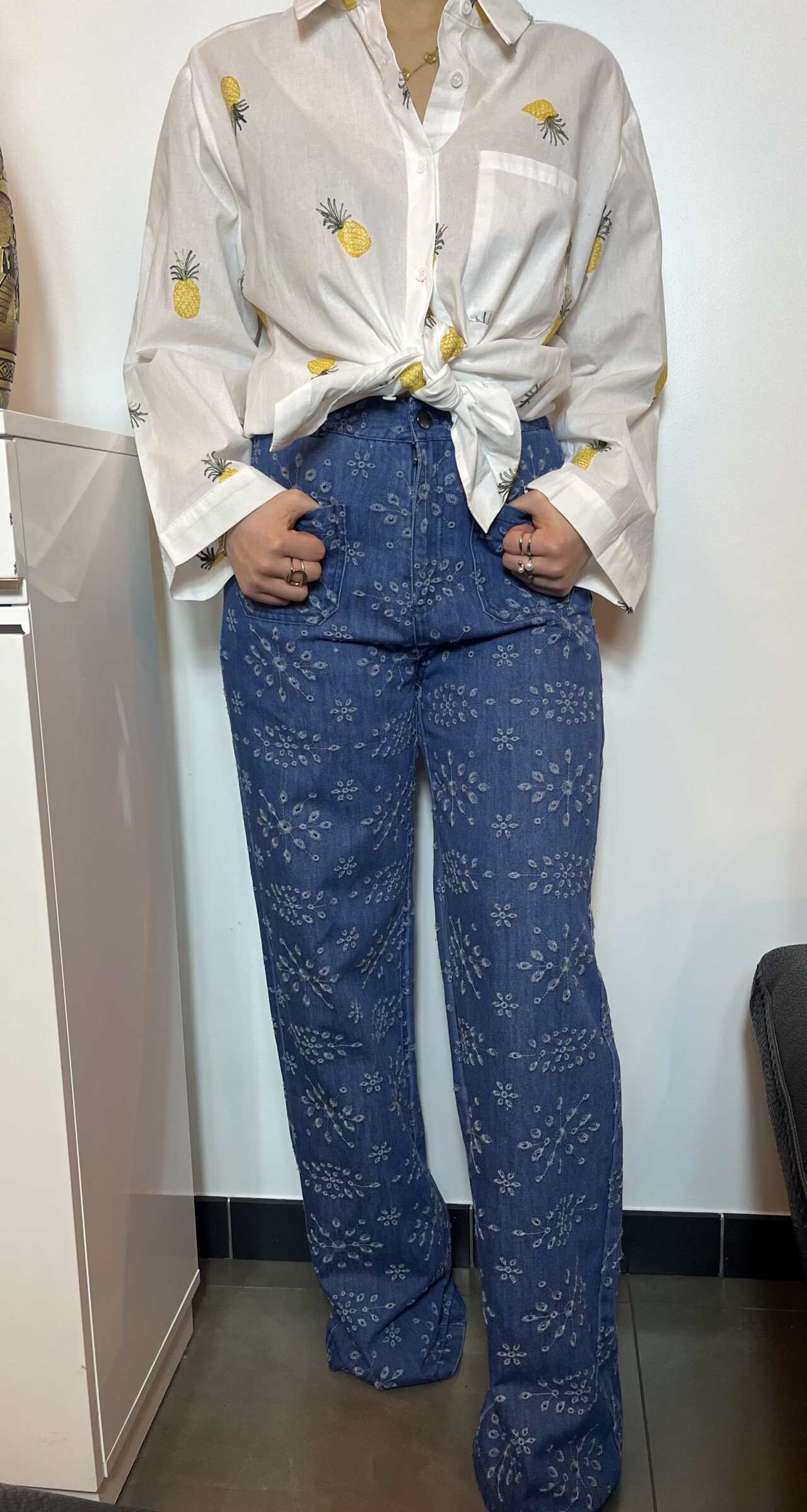 Wholesaler Graciela Paris - Jank pants with embroidery