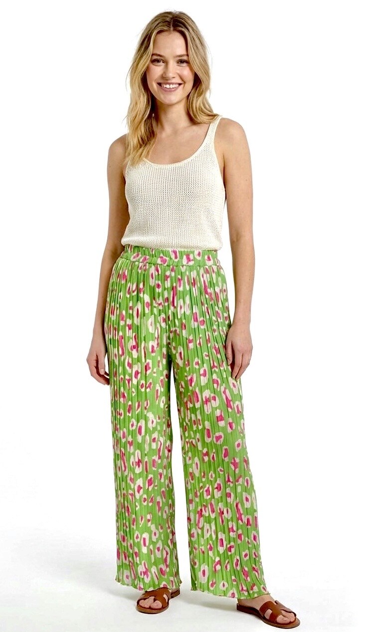 Grossista Graciela Paris - Pantaloni fluidi stampati animali