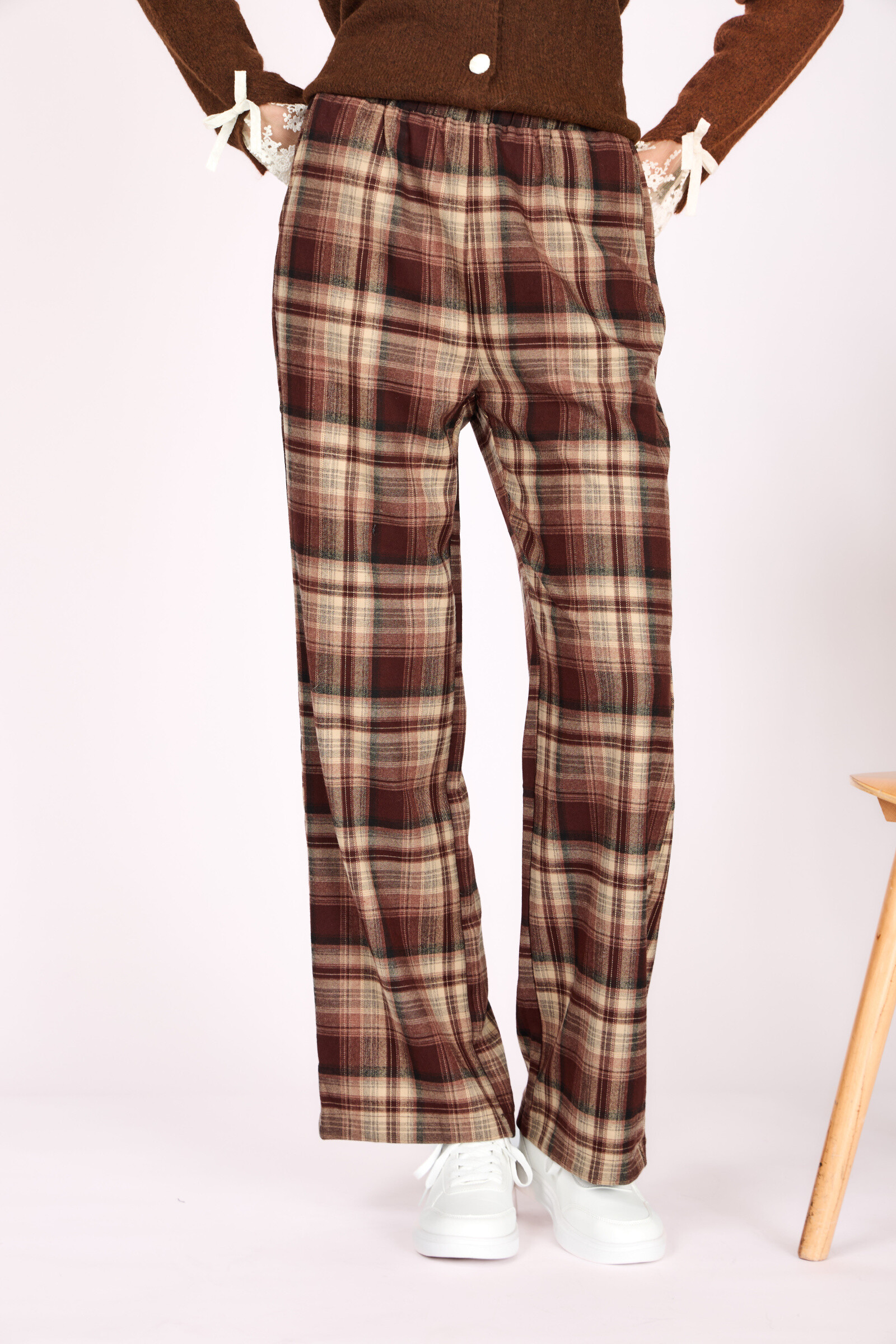 Grossiste Graciela Paris - Pantalon motifs à carreaux