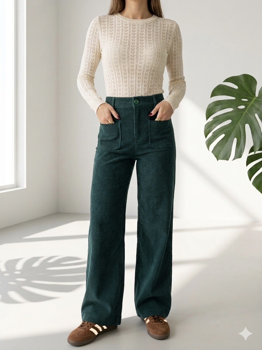 Großhändler Graciela Paris - Samthose mit hohem Bund