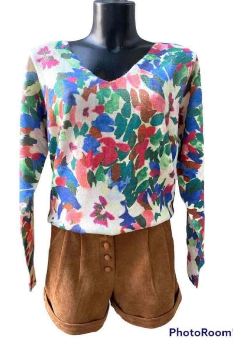 Grossiste Graciela Paris - Pull Fleuri