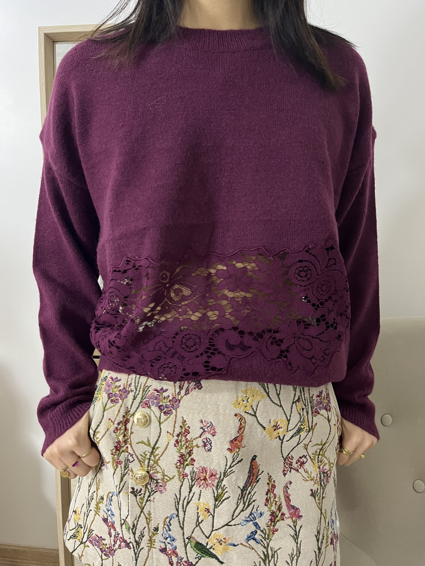 Großhändler Graciela Paris - Pullover mit Spitzenboden