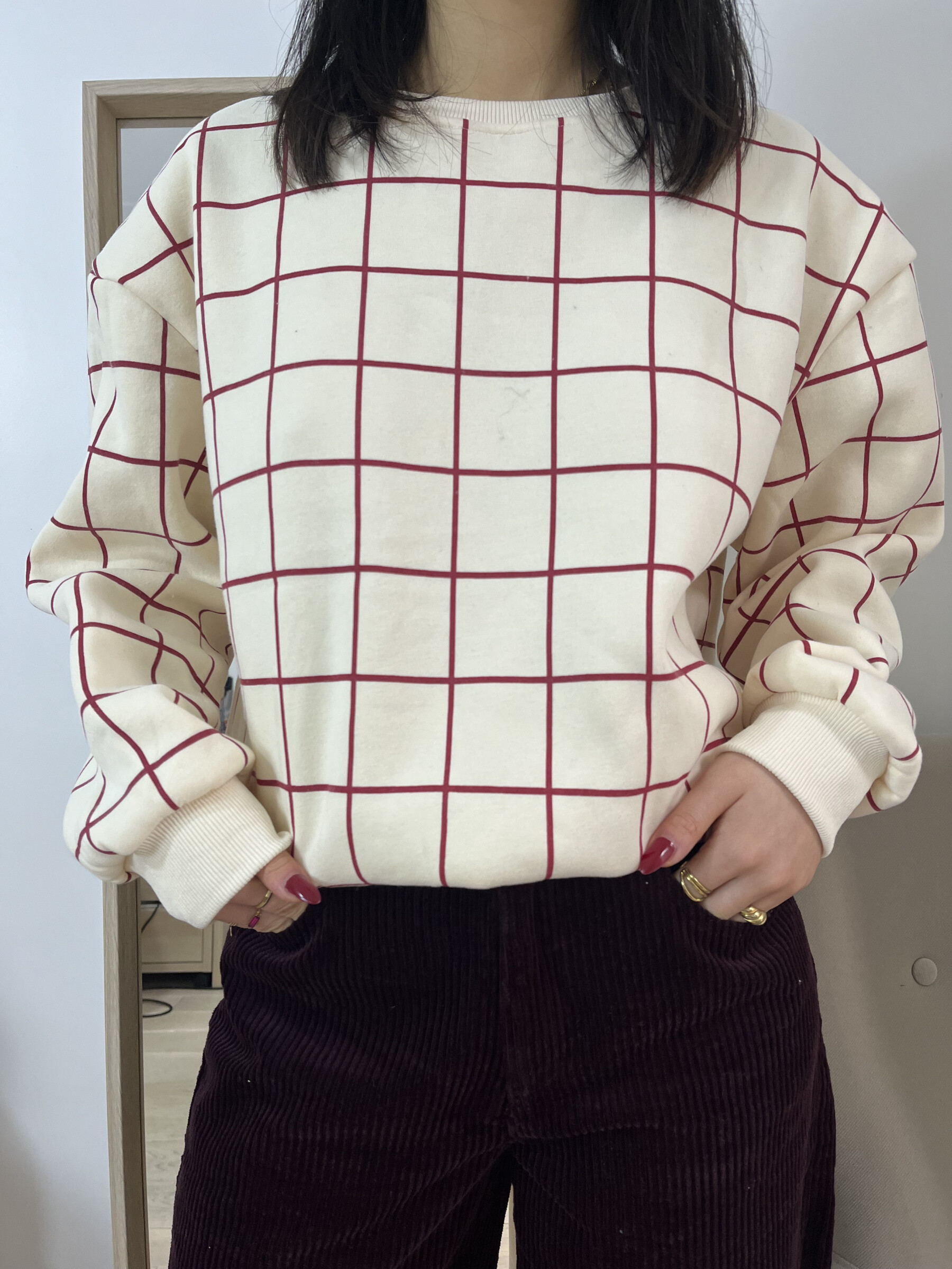Wholesaler Graciela Paris - Check print sweatshirt