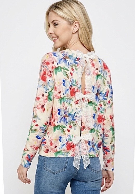 Grossista Graciela Paris - Maglia senza spalline con stampa floreale