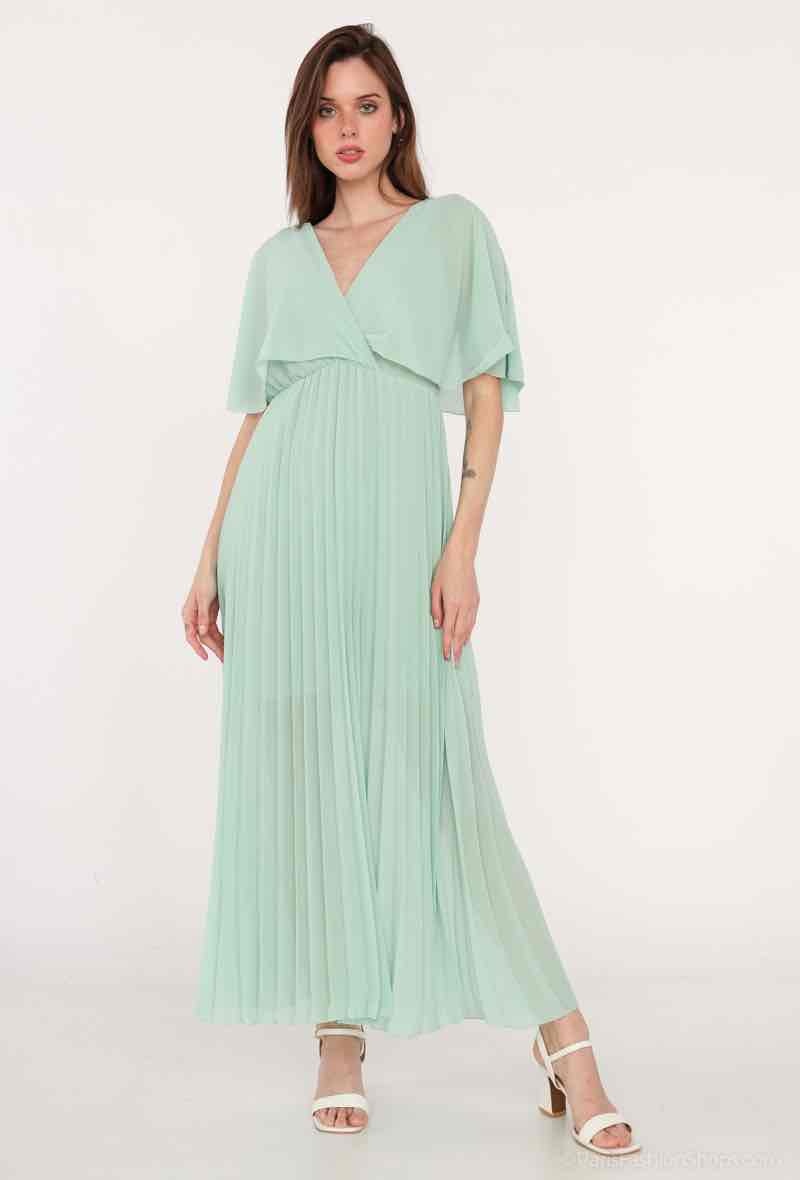 Grossiste Graciela Paris - Robe longue plissée.