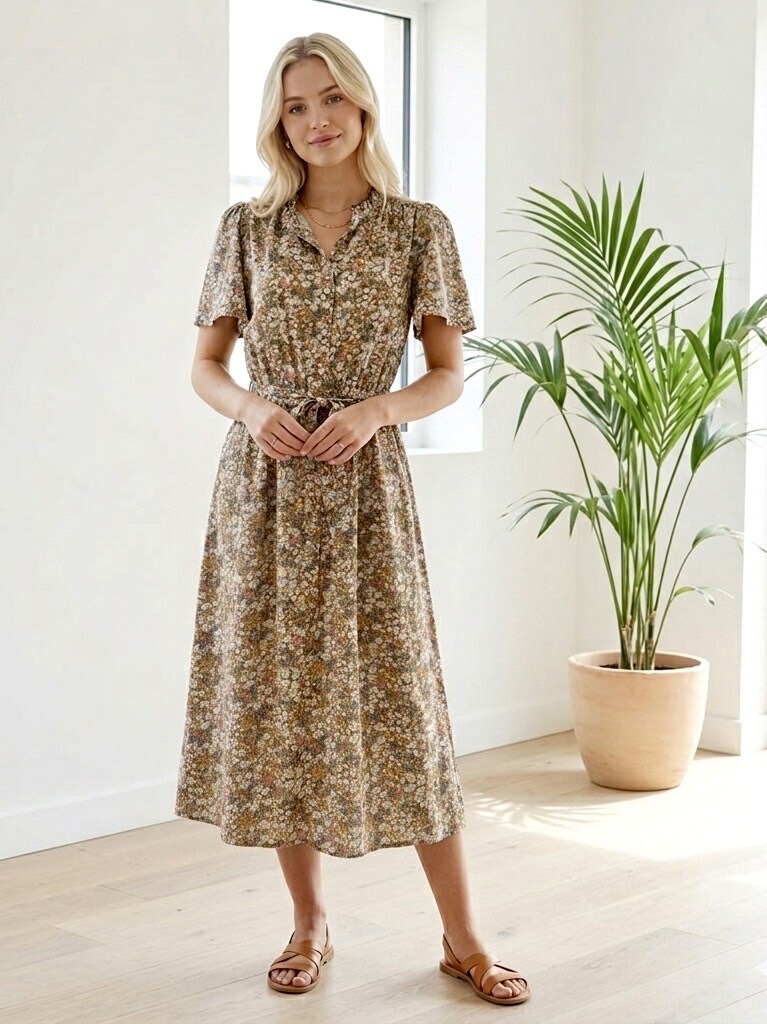 Mayorista Graciela Paris - Vestido fluido floral