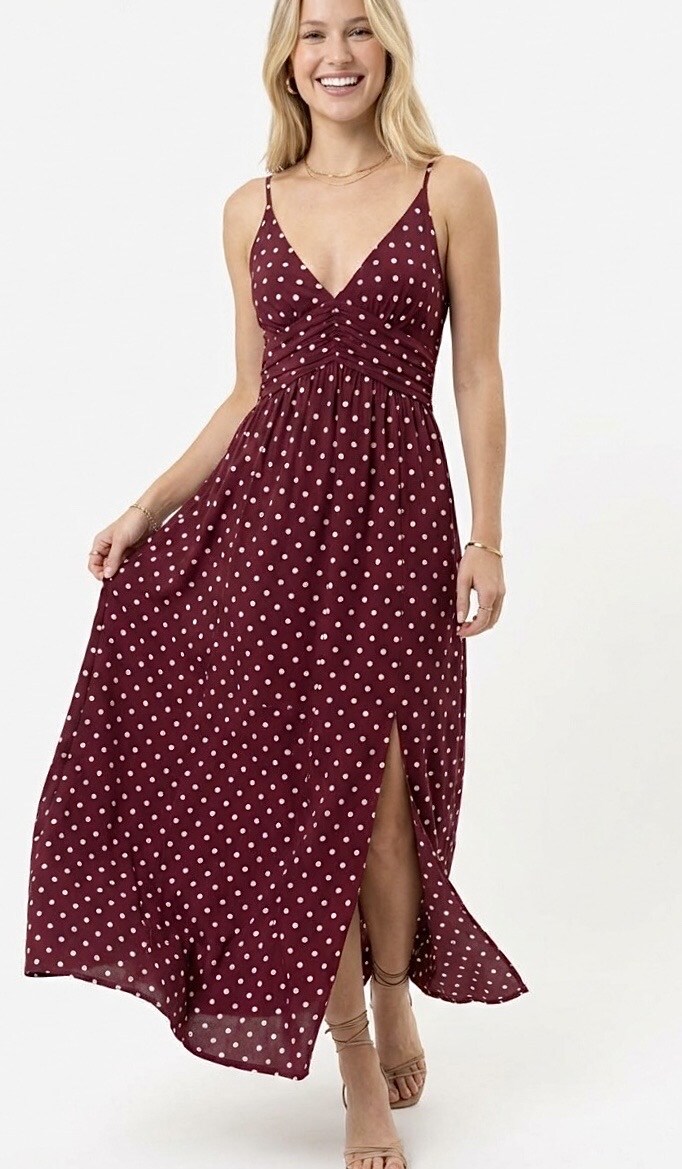 Mayorista Graciela Paris - Vestido largo de lunares