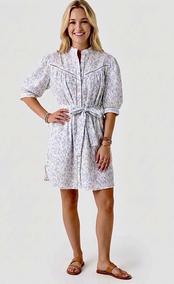 Grossista Graciela Paris - Abito camicia con stampa floreale