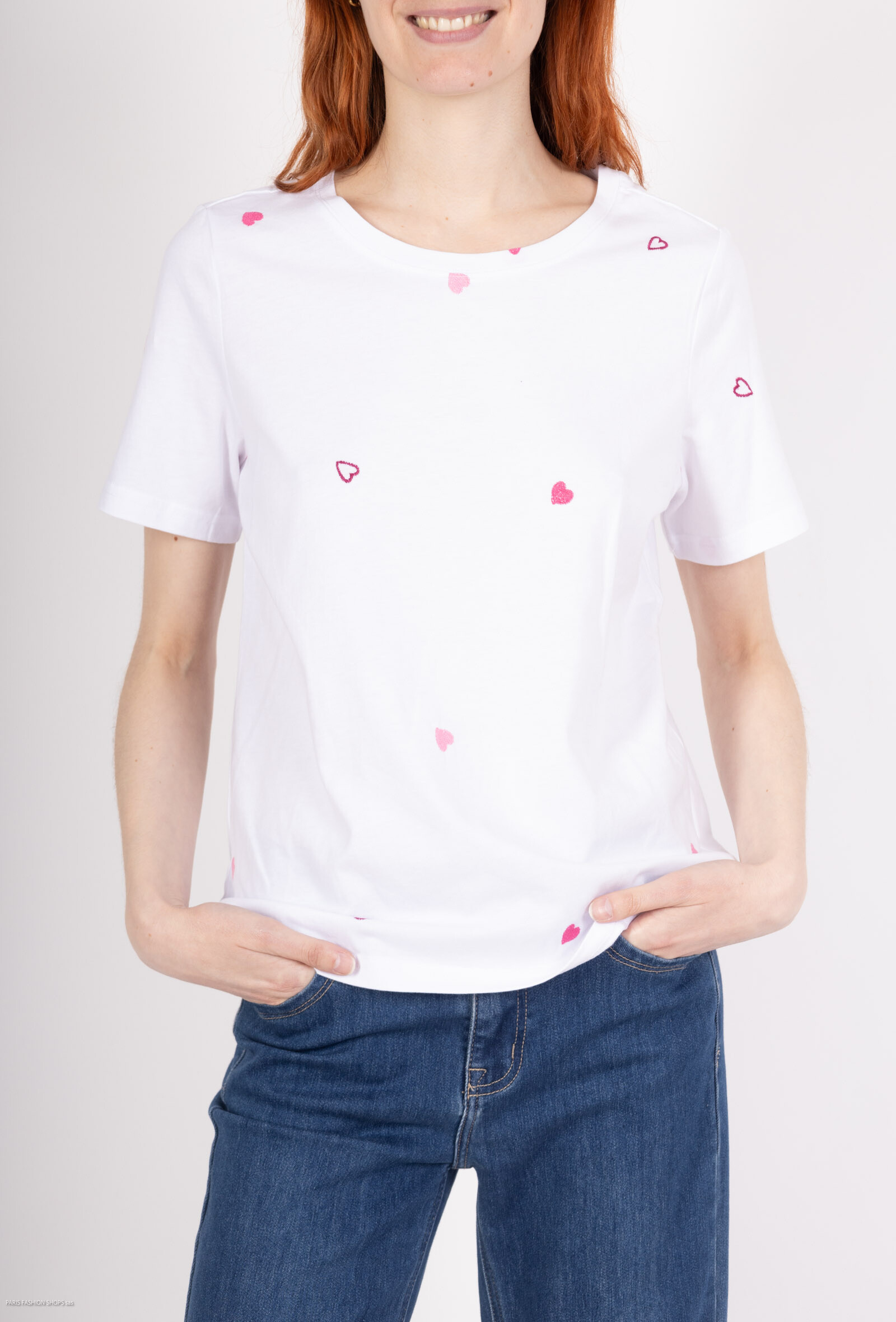 Großhändler Graciela Paris - Baumwoll -T -Shirt Coirs Coirs