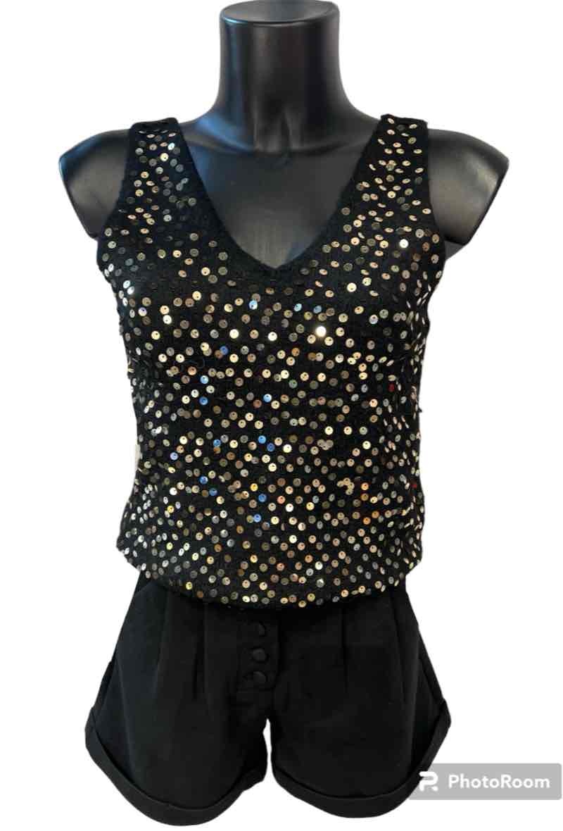 Wholesaler Graciela Paris - Sequin embroidered knit tank top
