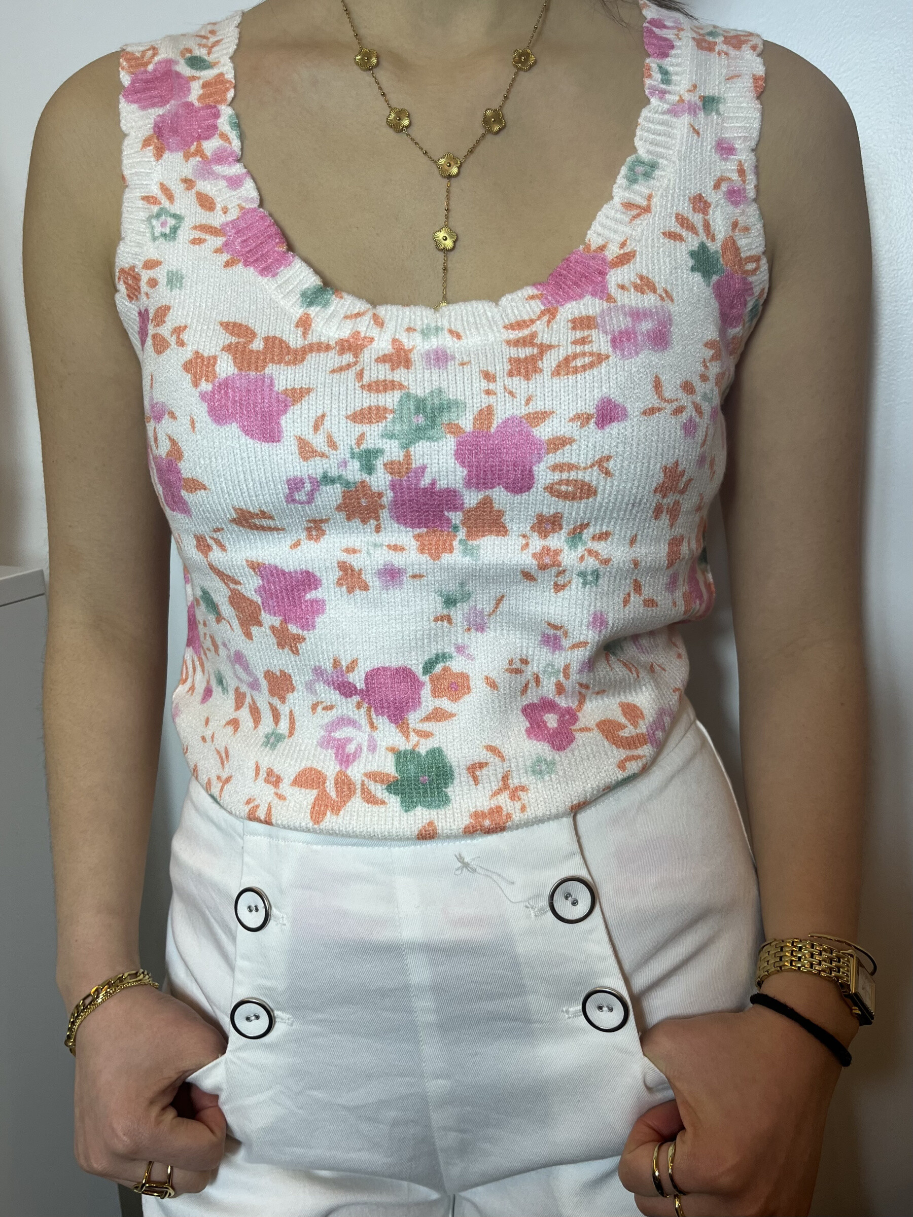 Großhändler Graciela Paris - Top mit Blumendruck