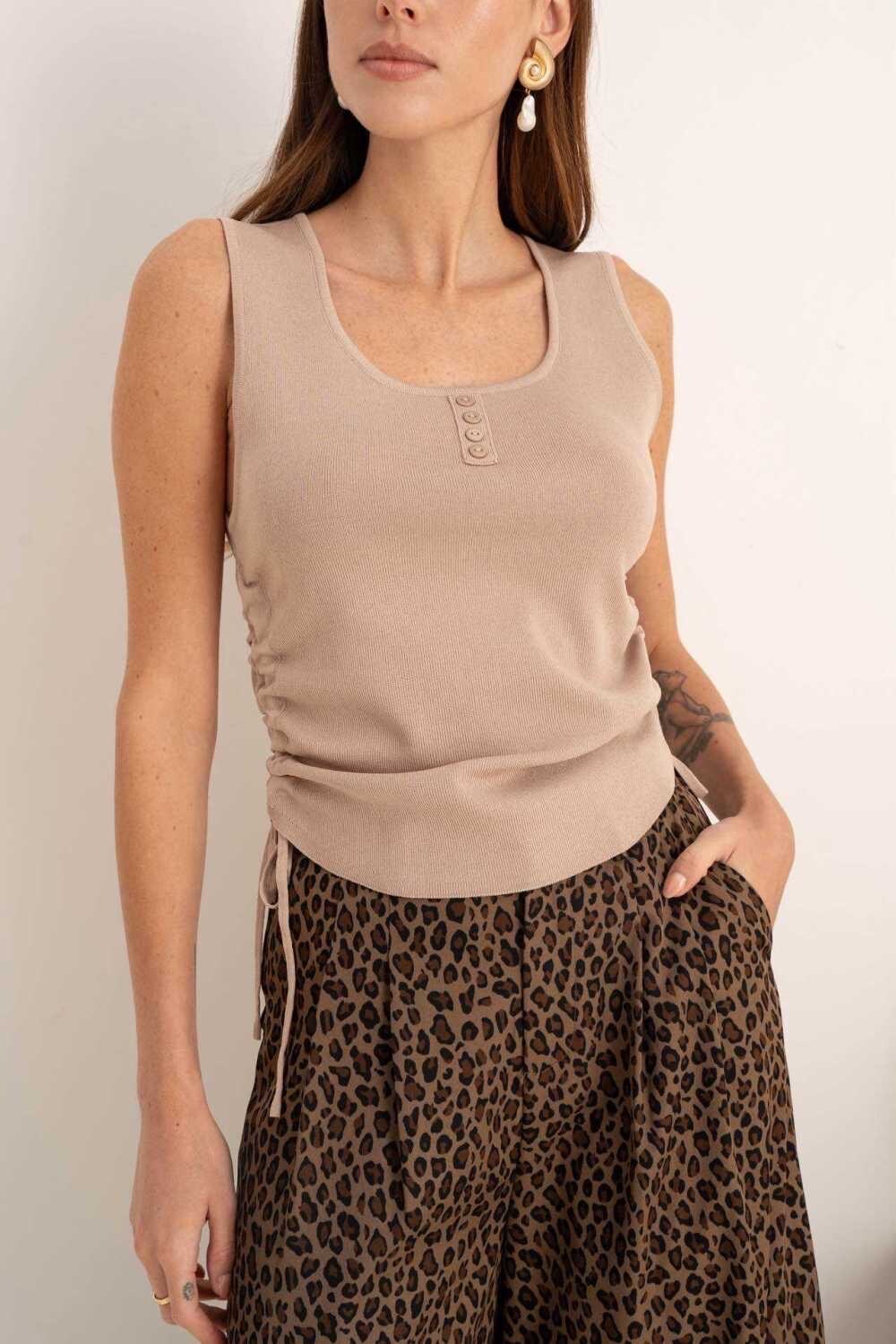Großhändler Graciela Paris - Top mit Spitze an der Seite