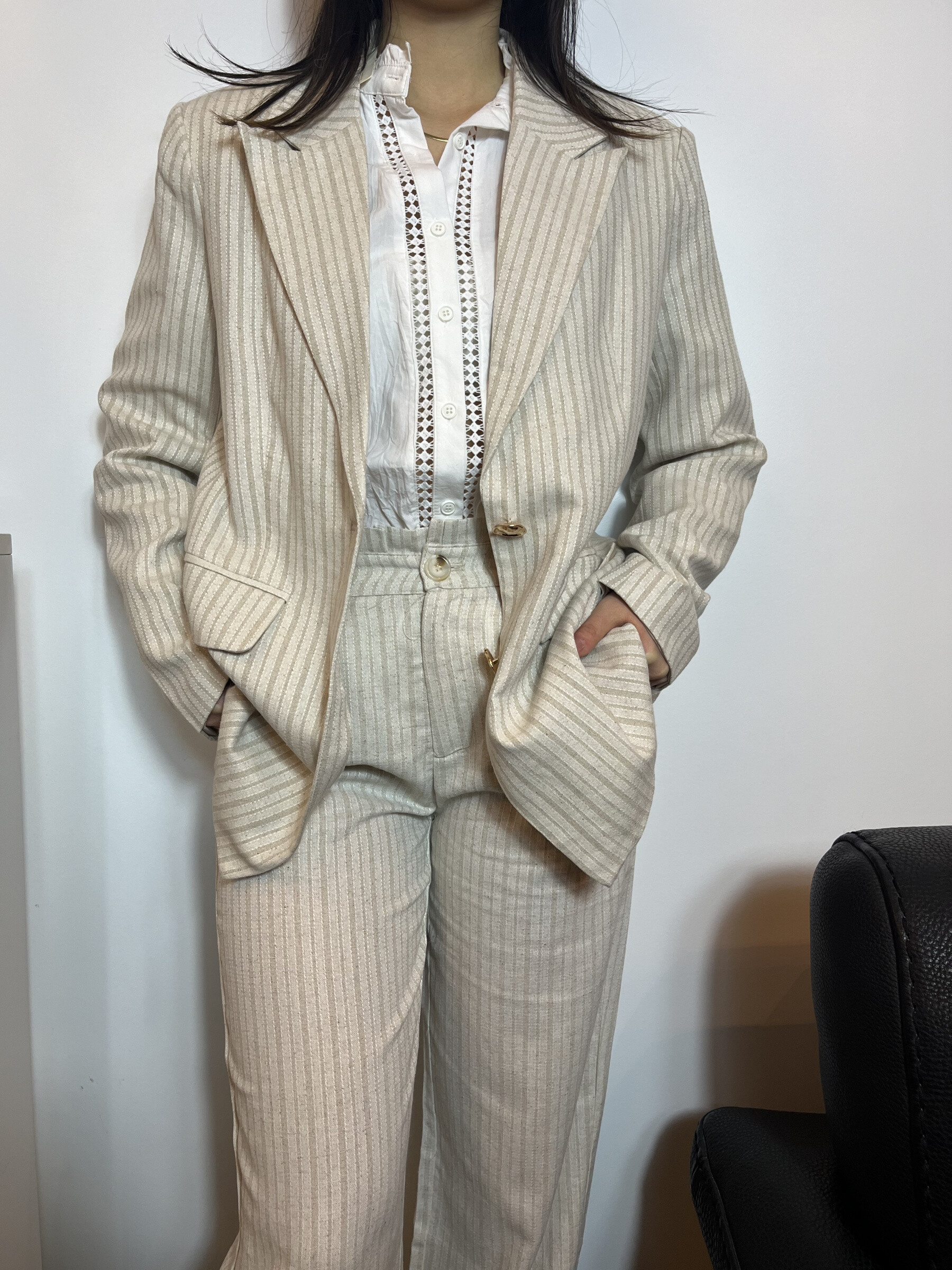 Wholesaler Graciela Paris - Matching stripe jacket with P9987