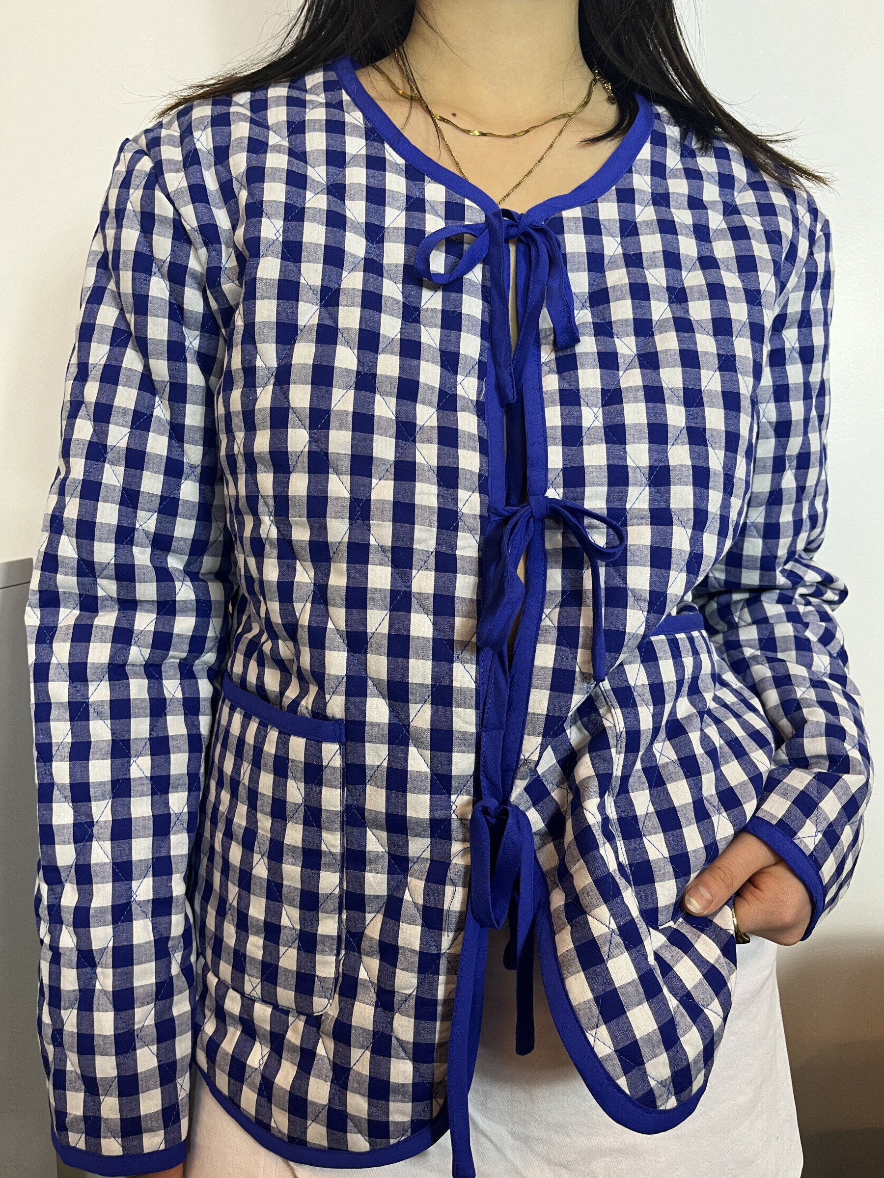 Wholesaler Graciela Paris - Reversible gingham print jacket