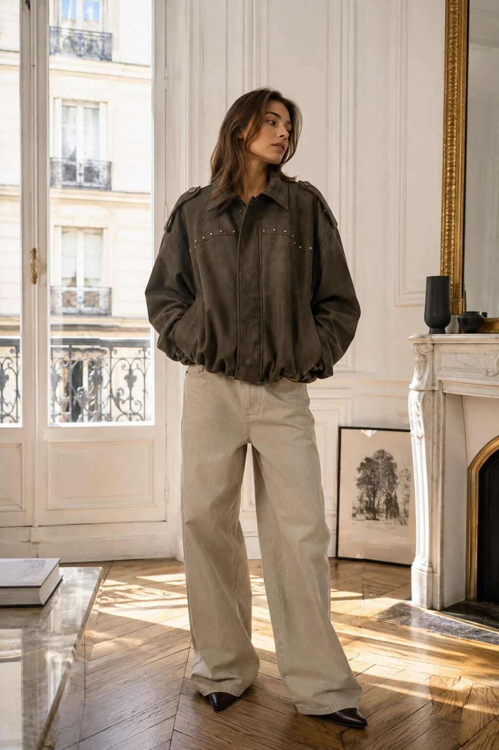 Grossiste Graciela Paris - Veste large avec clous