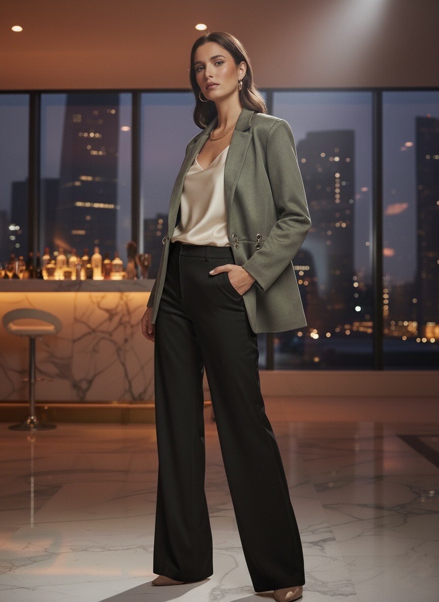 Mayorista GUAS Collection - Chaqueta blazer de ante con mangas largas