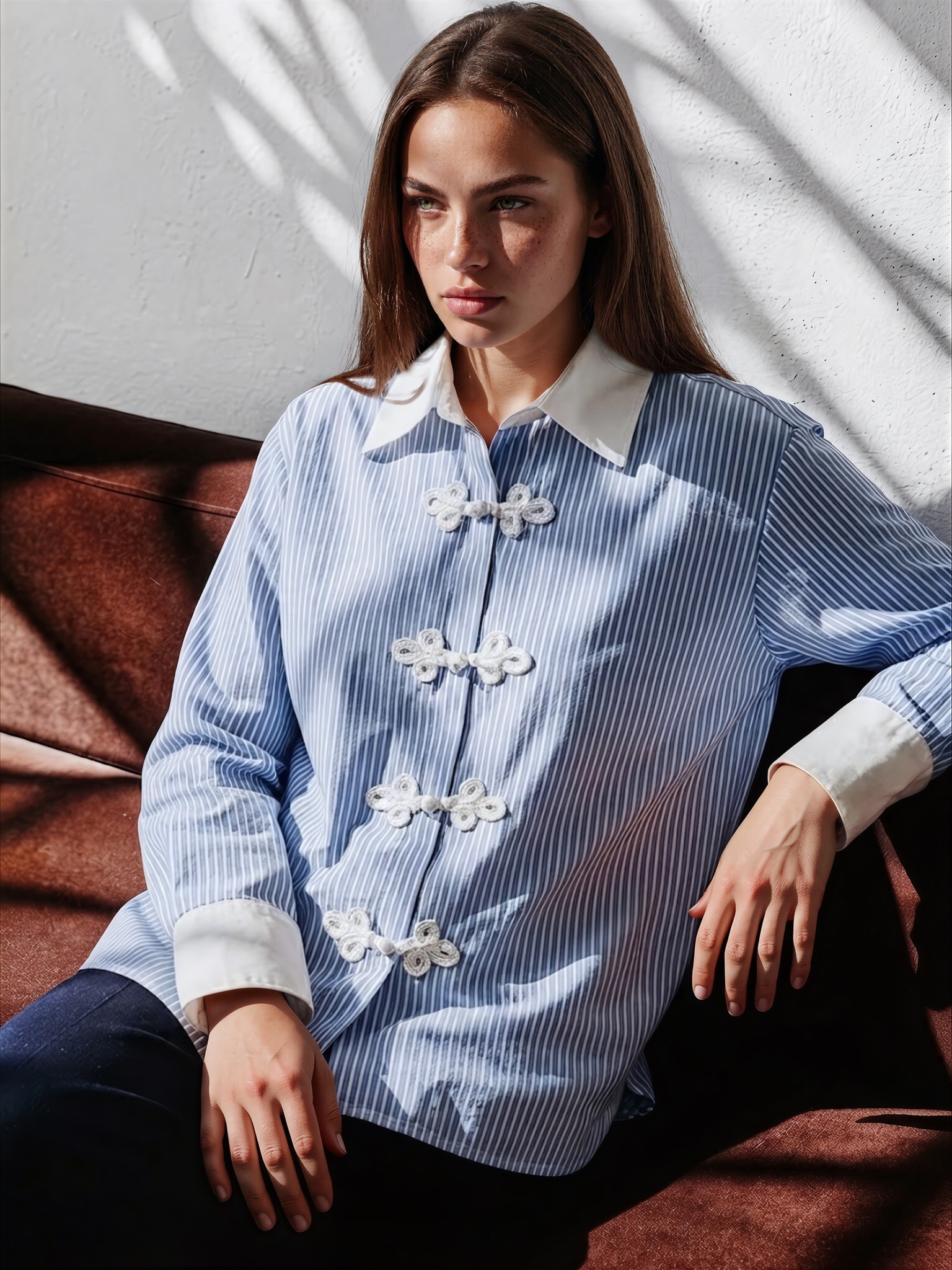 Grossiste GUAS Collection - Chemise à rayures tendance