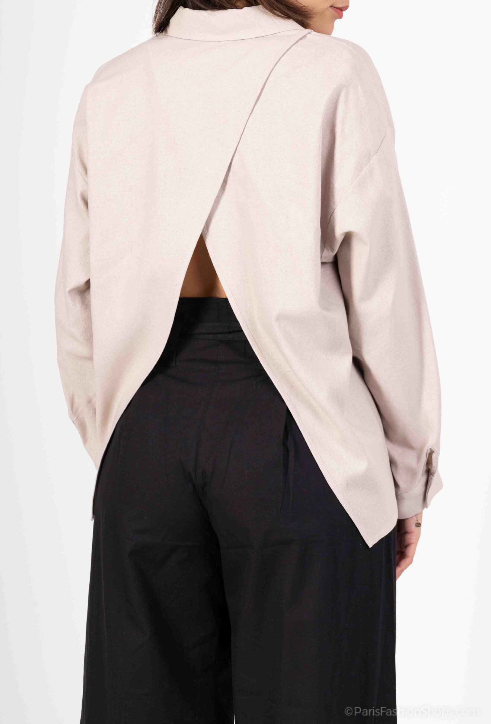 Grossiste GUAS Collection - Chemise Dos ouvert