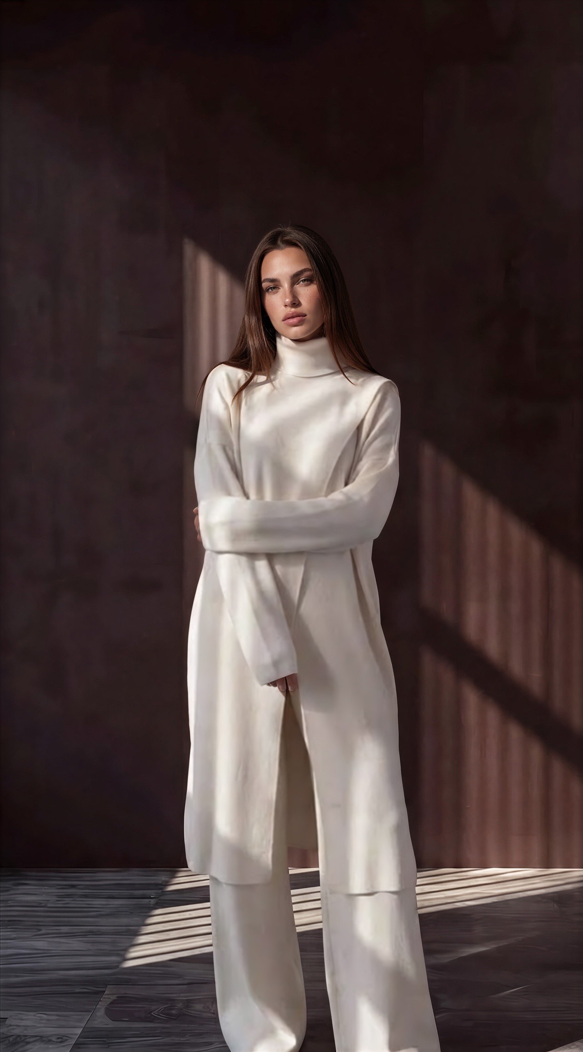 Großhändler GUAS Collection - Offenes langes Pullover- und Hosenset