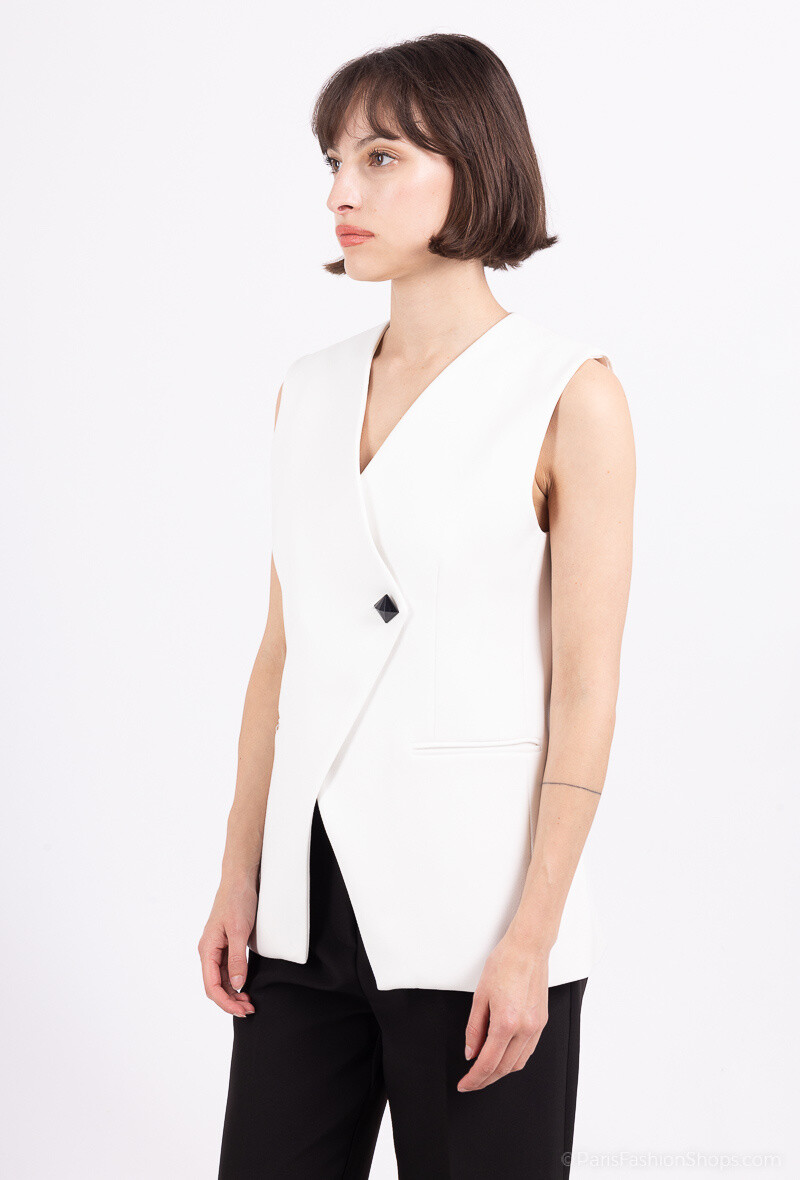 Grossiste GUAS Collection - Gilet de costume asymétrique