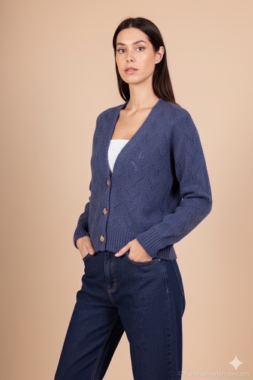 Grossista GUAS Collection - Cardigan in maglia fine