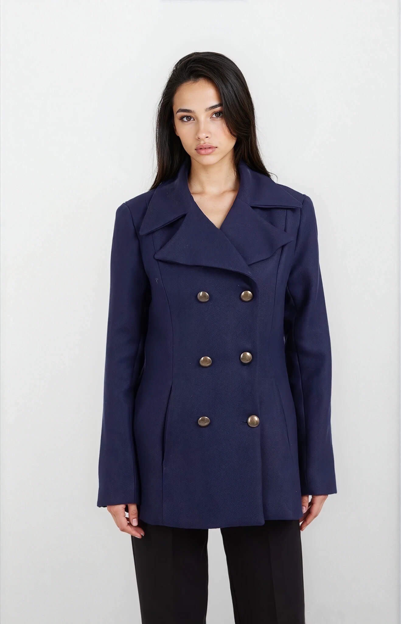 Wholesaler GUAS Collection - Peacoats with wool double-breasted