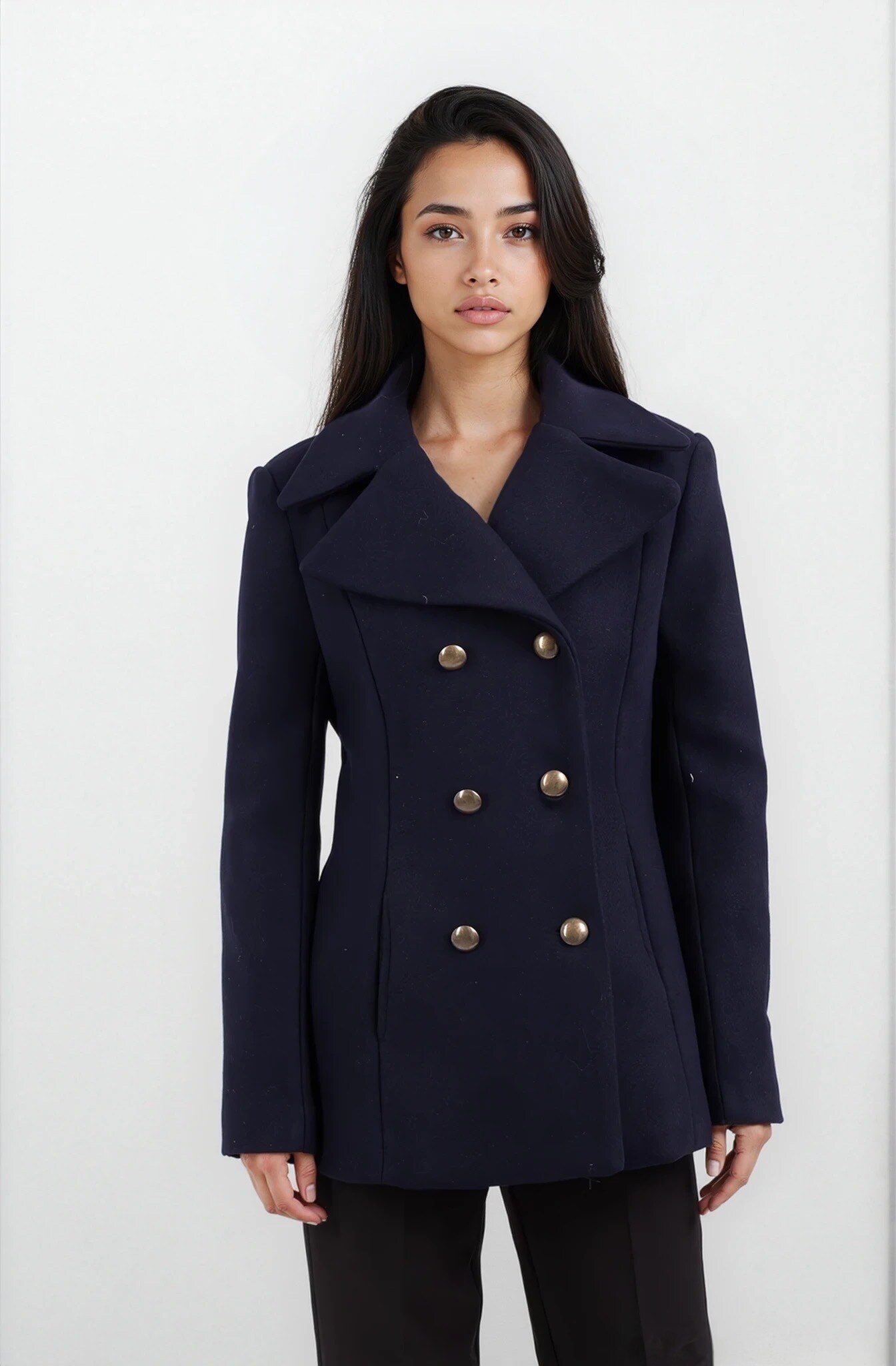 Grossista GUAS Collection - Cappotti caban con lana a doppio petto