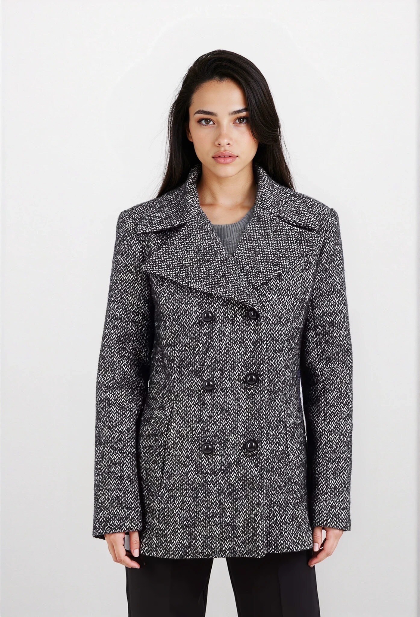 Wholesaler GUAS Collection - Peacoats with wool double-breasted