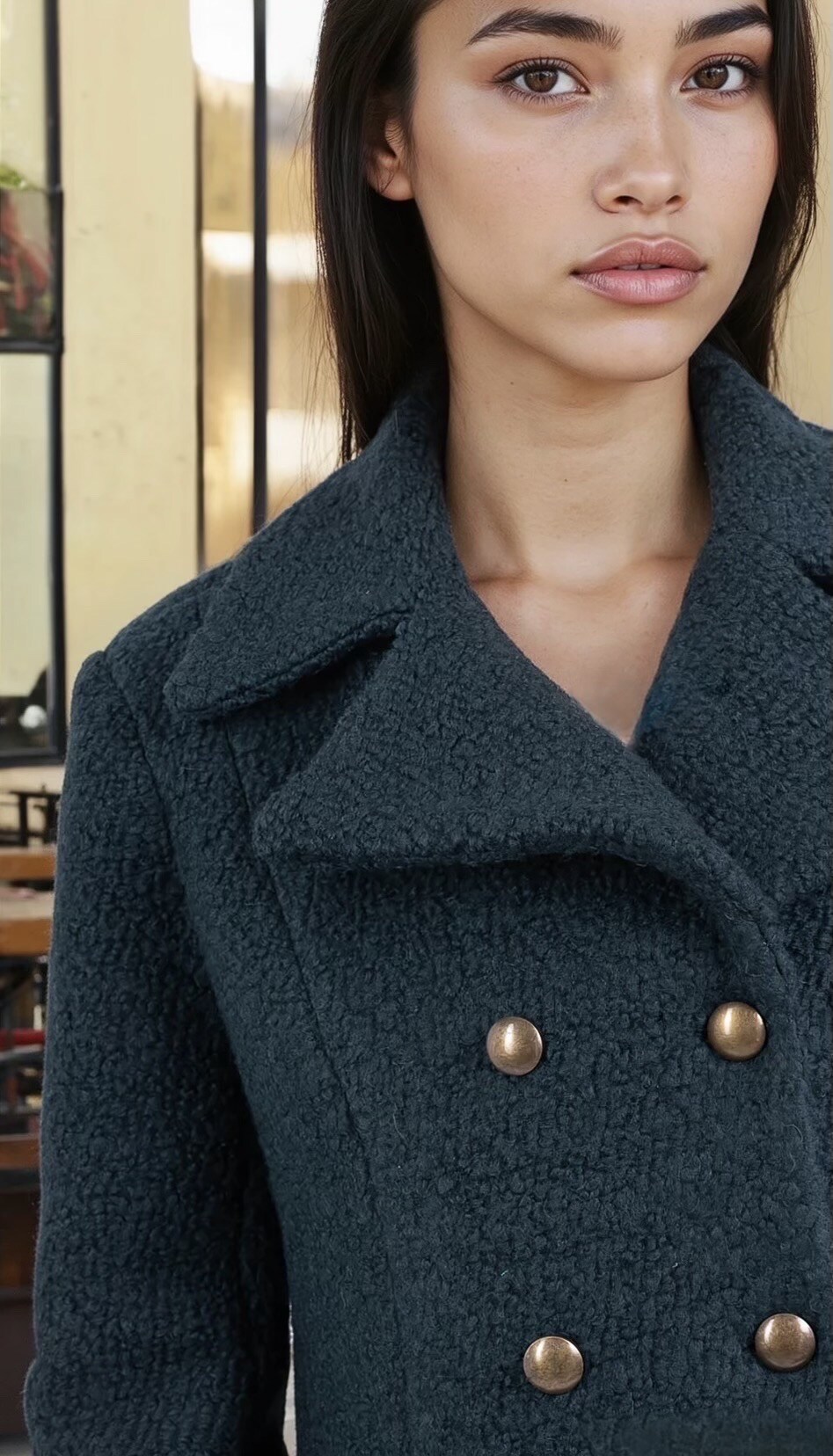 Wholesaler GUAS Collection - Peacoats with wool double-breasted