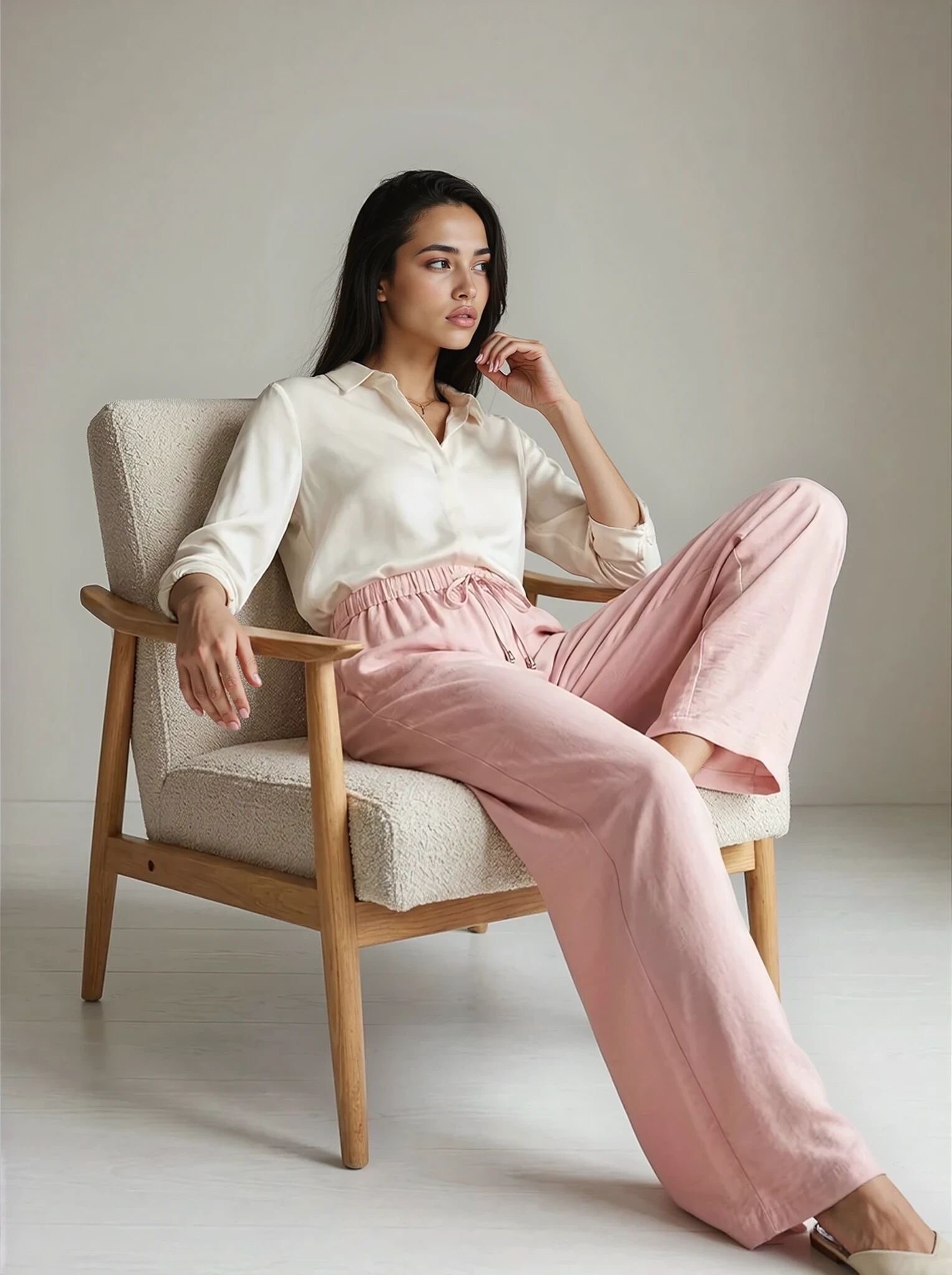 Mayorista GUAS Collection - Pantalón fluido con corte holgado y ajustable en cintura.