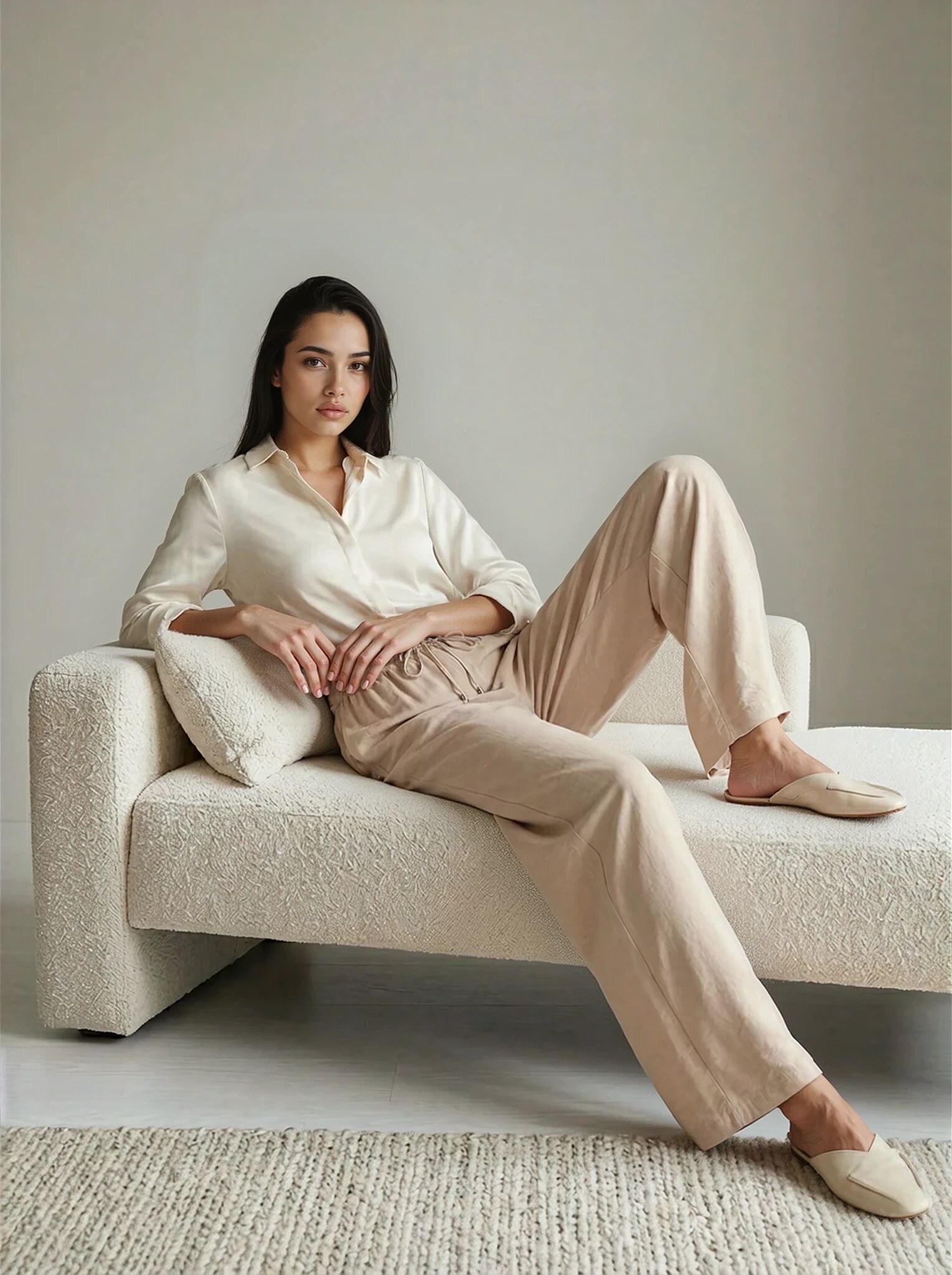 Mayorista GUAS Collection - Pantalón fluido con corte holgado y ajustable en cintura.