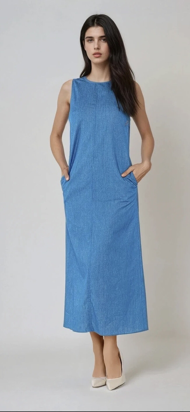Grossiste GUAS Collection - Robe longue en jean