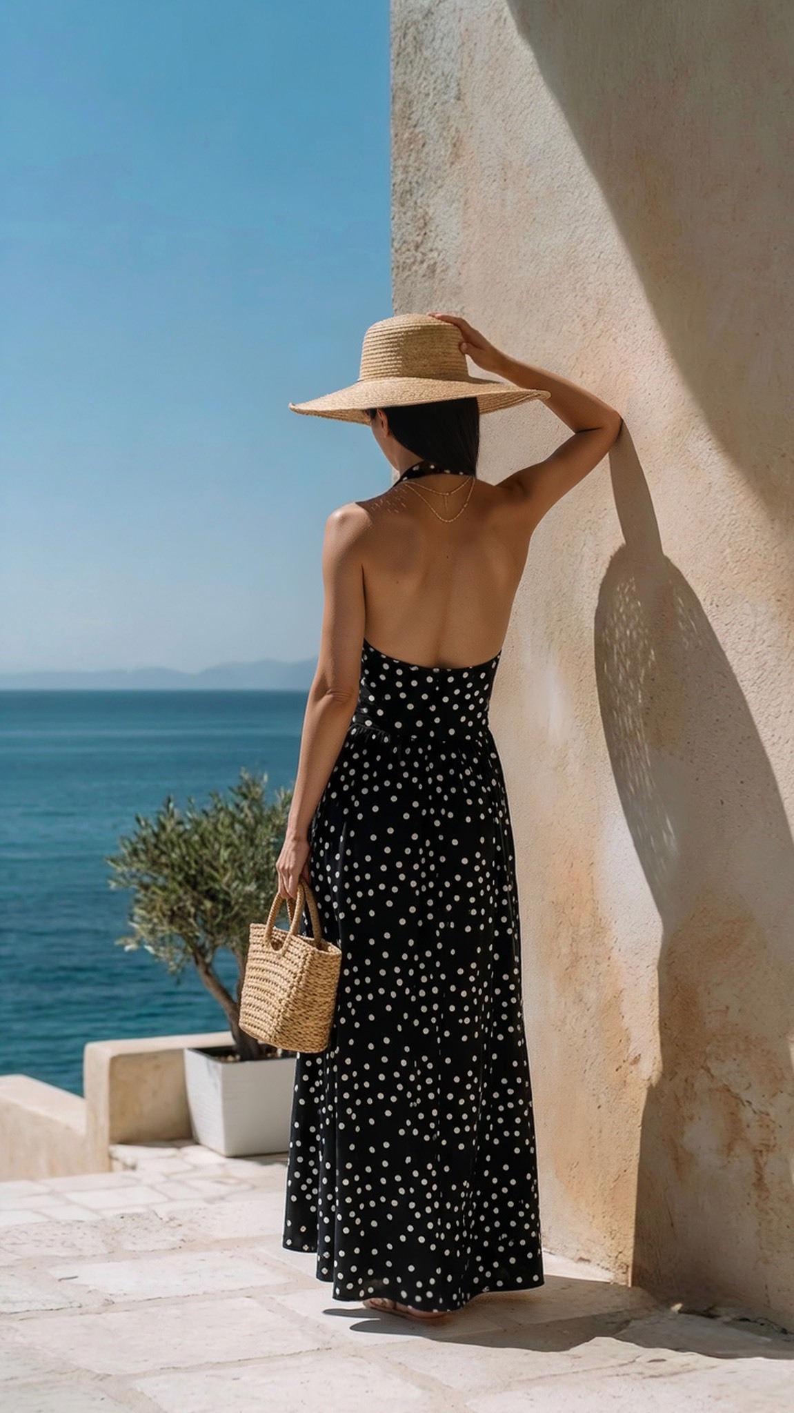 backless polka dot dress Winston White Long Sleeve Mini - US 4 Polka Dot Tiered Dress with Bold Backless Design Show off your elegance with this polka dot tiered backless dress that brings out femininity and grace Motel Ayana Dress - Black
