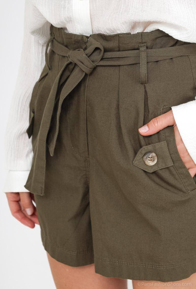 Großhändler GUAS Collection - Kurze Shorts mit hoher Taille